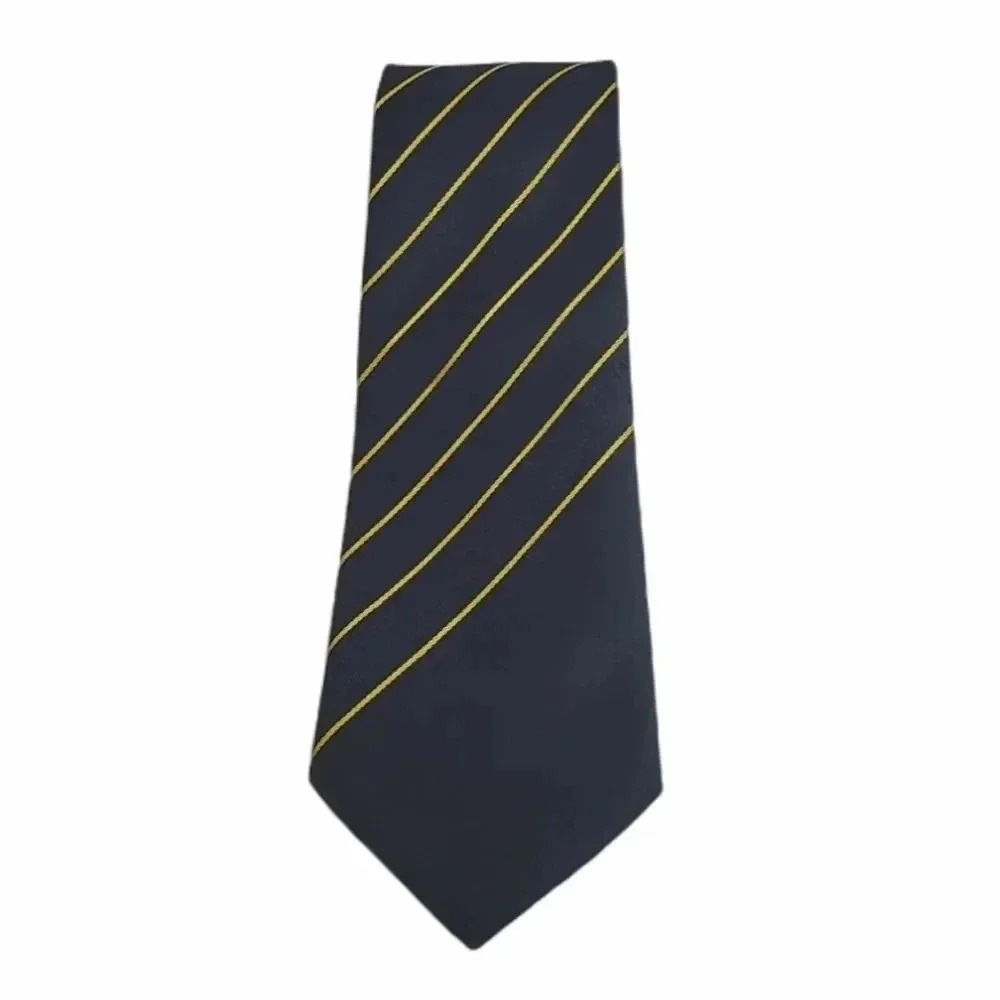 Hero Navy Gold Striped Tie